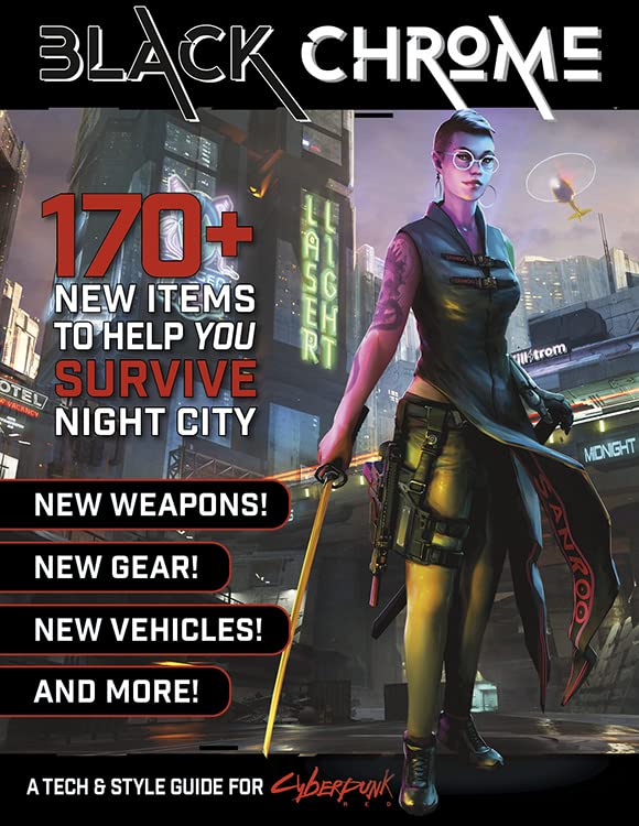 Cyberpunk Red RPG Black Chrome Tech & Style Guide