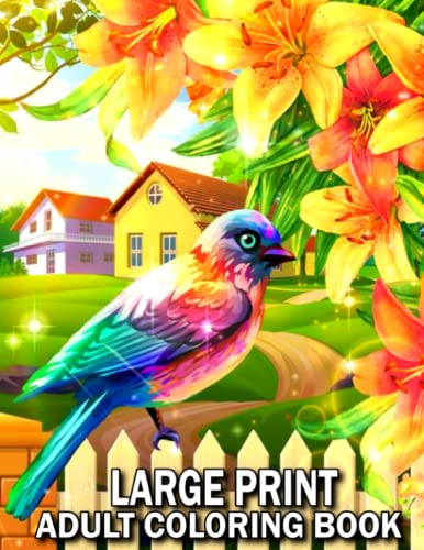 Large Print Adult Coloring Book: Simple Large Print Coloring page for ...