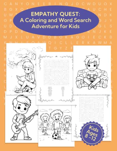 Empathy Quest: A Coloring and Word Search Adventure for Kids: Build ...