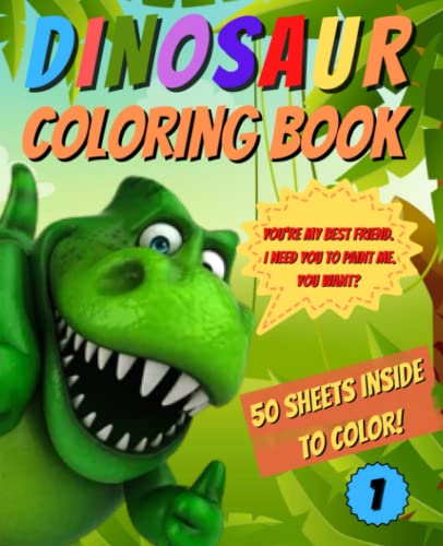 Dinosaur Colouring Book: Amazing 50 sheets dinosaur book for children by Sergio Bayarri Álvarez ...