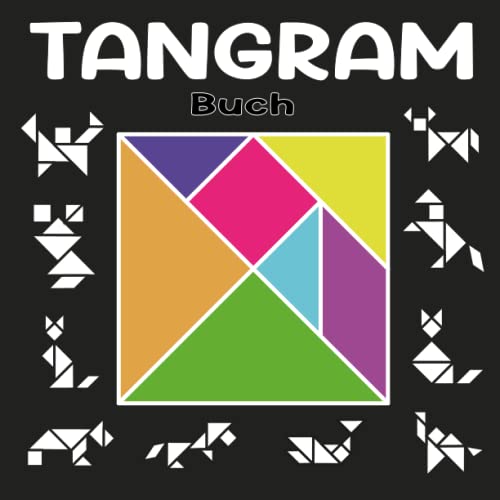 Magnetisches Tangram Puzzle | Holz Lernspielzeug | 96 Vorlagen Für Kinder 3-7 Jahre