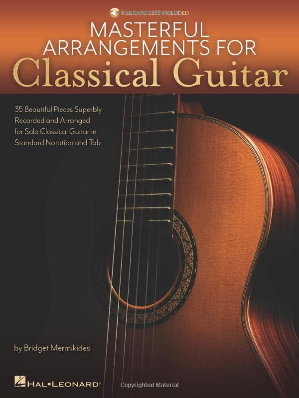 Masterful Arrangements for Classical Guitar Book with Online Demo