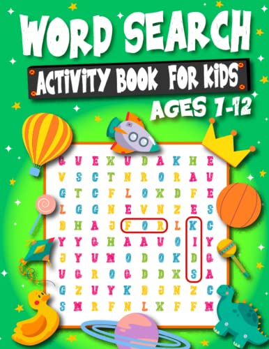 word search activity book for kids ages 7-12: Fun and Educational Word ...