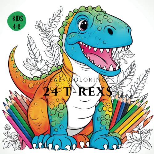 24 T-REX coloring book by LAB9 COLORING | Goodreads