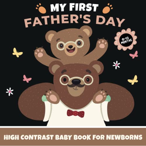 My First Father's Day High Contrast Baby Book for Newborns 012 Months