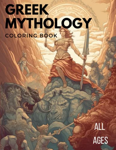 Greek Mythology Coloring Book: The Essential Greek Mythology Coloring ...
