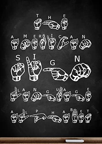 ASL American Sign Language : Alphabet Book For Beginners: For All Ages ...