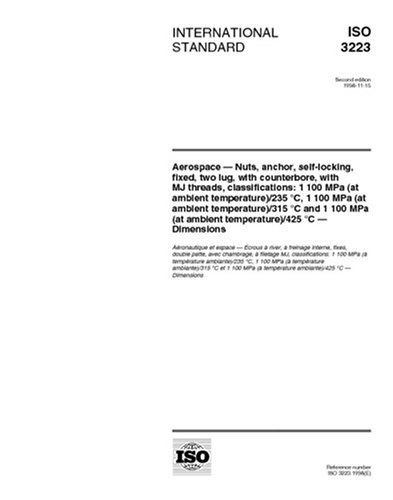 Aerospace - Nuts, anchor, self-locking, fixed, two lug, with ...