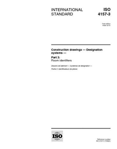 ISO 4157-3:1998, Construction drawings -- Designation systems -- Part 3 ...