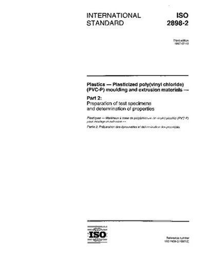 ISO 2898-2:1997, Plastics - Plasticized poly(vinyl chloride) (PVC-P ...