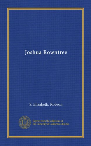 Joshua Rowntree by S.E. Robson | Goodreads