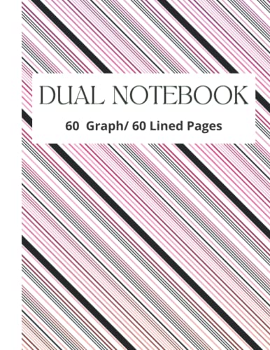 Dual Notebook: Graph and Lined Paper - Large Notebook with Lined and ...