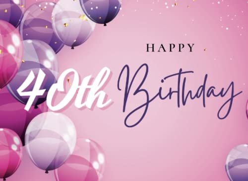 Happy 40th Birthday: Beautiful Purple Balloon Designs 40 Years Old ...