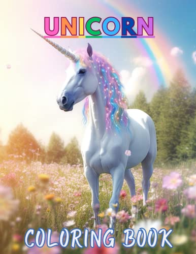 Unicorns and Rainbows Coloring Book: Beautiful Unicorns Coloring Pages