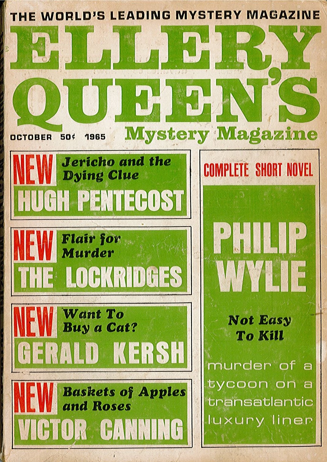 Ellery Queen's Mystery Magazine October 1965 by Ellery Queen Goodreads