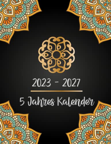 2023 - 2027 5 Jahres Kalender: 60-Monats-Jahresplaner, Monatskalender