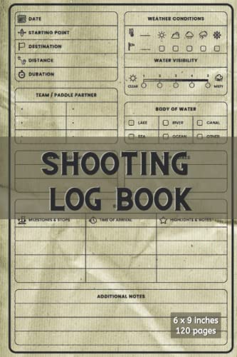 Shooting Log Book: Keep Track Of Your Progress And Improvement | See ...