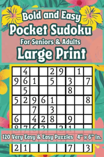 Bold And Easy Pocket Sudoku Large Print For Seniors Visually 