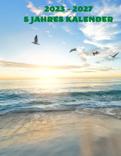 2023 - 2027 5 Jahres Kalender: 60-Monats-Jahresplaner, Monatskalender