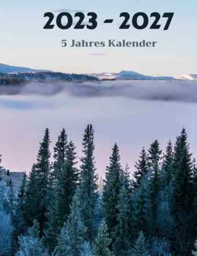 2023 - 2027 5 Jahres Kalender: 60-Monats-Jahresplaner, Monatskalender 