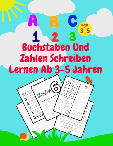 Buchstaben Und Zahlen Schreiben Lernen Ab 3-5 Jahren: Vorschule