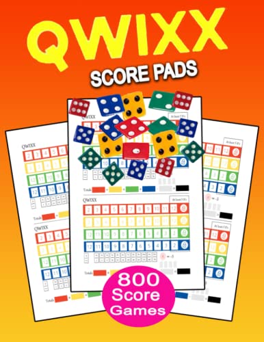 qwixx Score Sheets 800 Score Games - 167837563