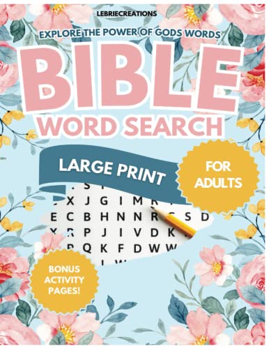 Bible Word Search: Large Print For Adults by Lebrie Creations | Goodreads