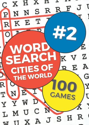 Word Search for Adult and Seniors in large print | Cities of the World ...