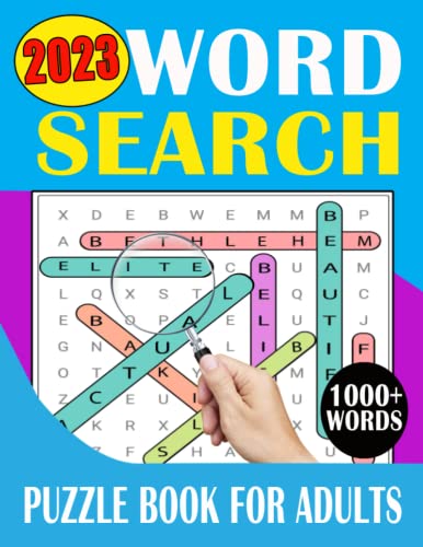2023 Word Search Puzzle Book For Adults: Large Print100 Word Search ...