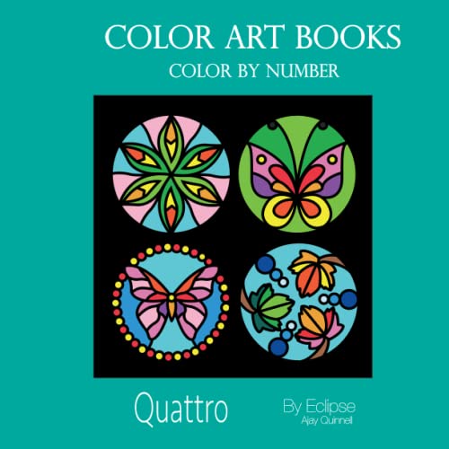 Quattro Color By Number book Standard paper edition by Ajay