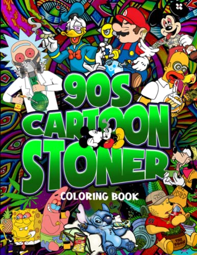 90s cartoon stoner coloring book - 169409220 