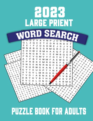 2023 Word Search Large Print Puzzle Books for Adults0: Find the ...