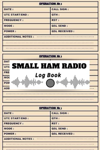 Small Ham Radio Log Book: Amateur Radio Station Logbook, Contact Keeper ...