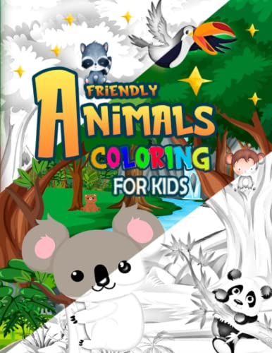 Animals with Names Coloring Book for Kids: Fun and easy coloring pages