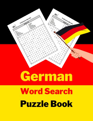German Word Search Puzzle Book: 2 Challenging Puzzles to Improve Your ...