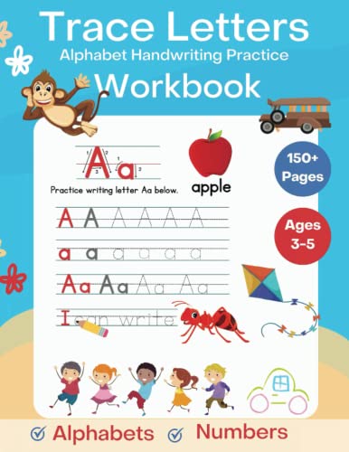 Alphabet Handwriting Practice workbook for kids ages 3-5 by Jayantimala ...