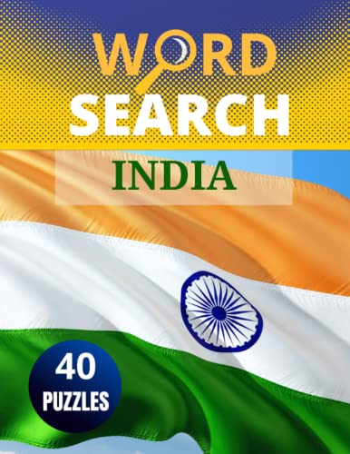India word Search: Large print challenging activity book puzzles for Adults Men, Women and ...