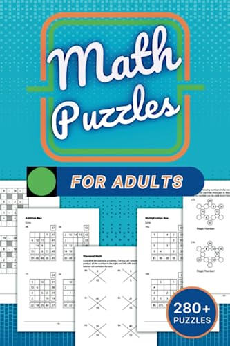 Math Puzzles for Adults: 280+ Games including Across Downs, Addition ...