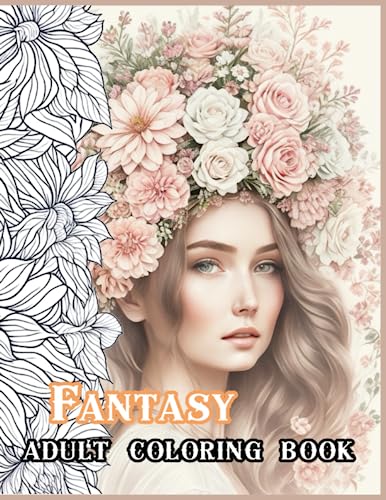 Fantasy Adult Coloring Book: Relax and Relieve Stress for Women by ...