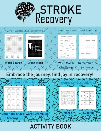 Stroke Recovery activity book: +100 challenging Puzzles designed for ...
