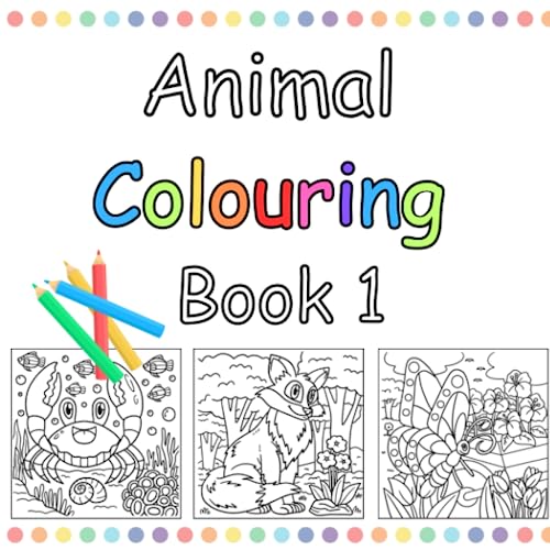 Children's Animal Colouring Book 1 1 of The Animal Adventures