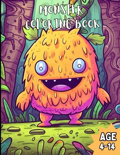 Monster Coloring Book: Awesome Monster Coloring Book for Kids Age 4 ...