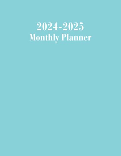 Monthly Planner 2024-2025: Two Year Schedule Organizer, January 2024