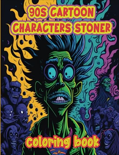 90s Cartoon Characters Stoner Coloring - 180216725 