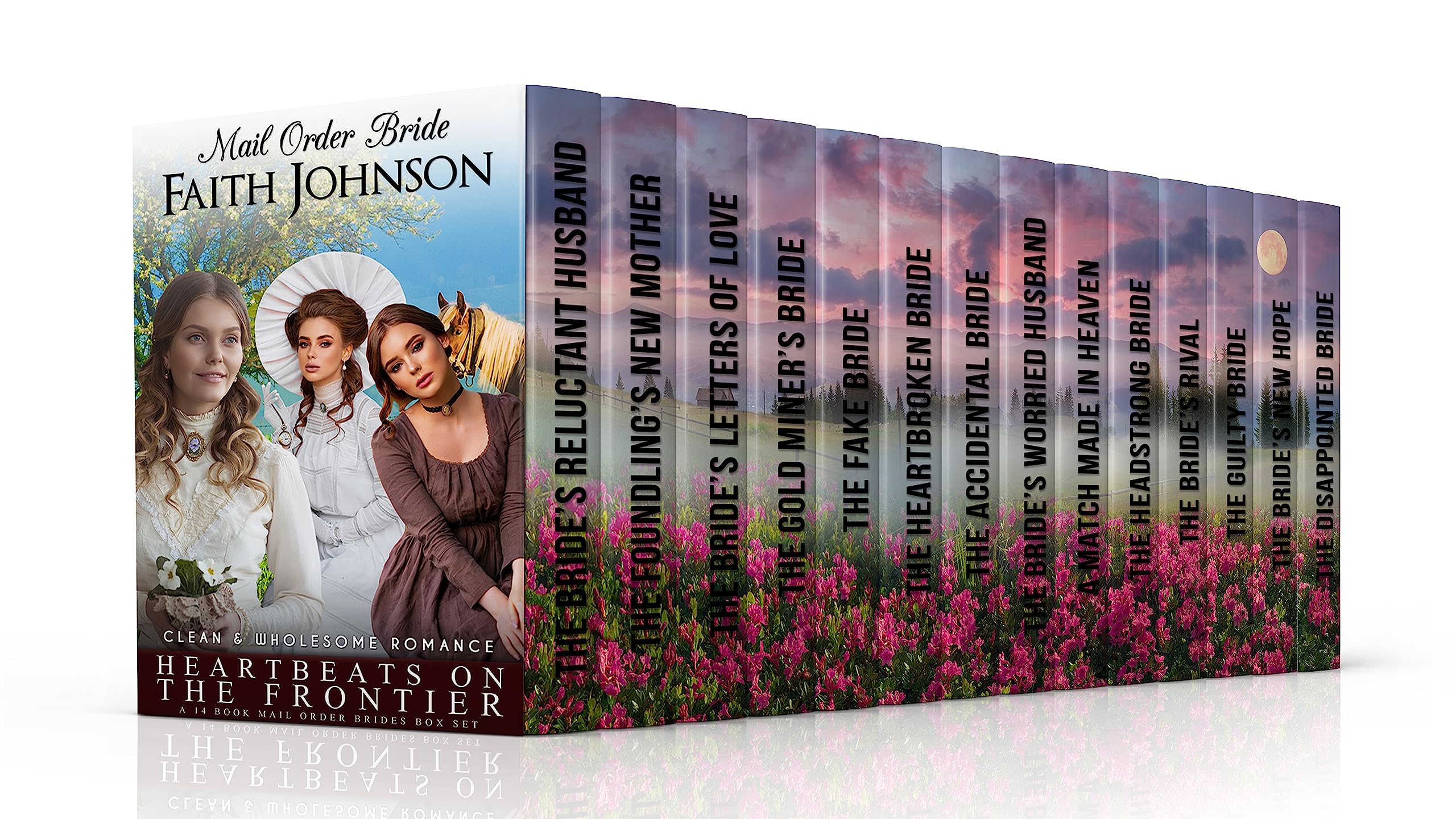 Heartbeats on the Frontier: 14 Book Mail Order Bride Box Set