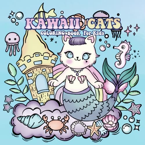 Kawaii Cats Coloring Book 30+ Amazing adorable cute Kittens , Cat