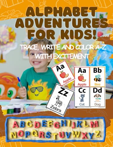 Alphabet Adventures For Kids. Trace, write and color A-Z with ...