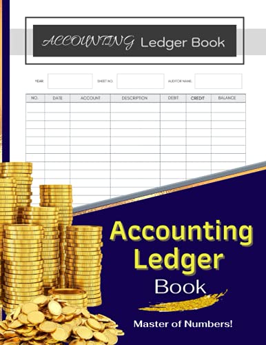 Accounting Ledger log book: Simple format for Bookkeeping Small ...