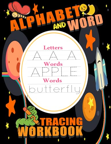 Alphabet And Word Tracing Workbook: Trace Letters Make Words ...