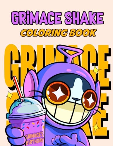 Grimace Shake Coloring Book: An Grimace Shake Coloring With Lots Of 60